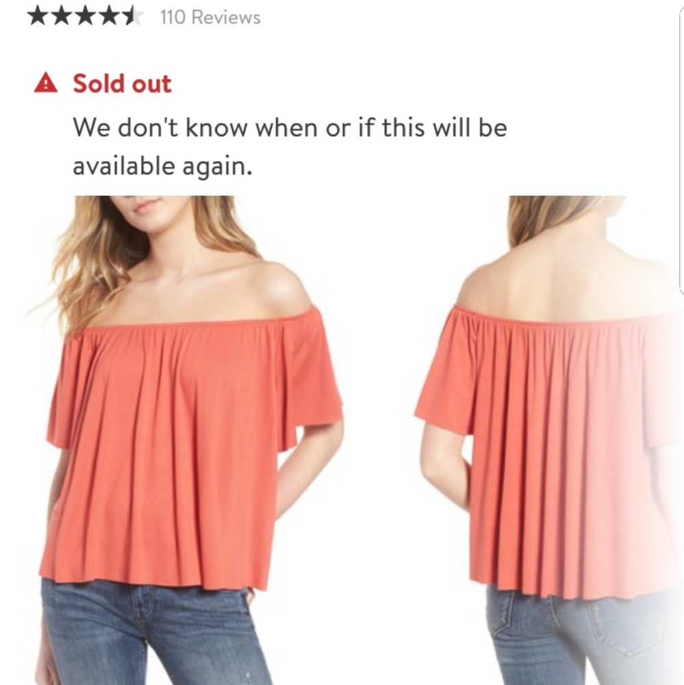 Nordstrom Off Shoulder BP Tee